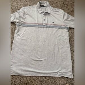Travis Mathew Men's Gray Polo Shirt